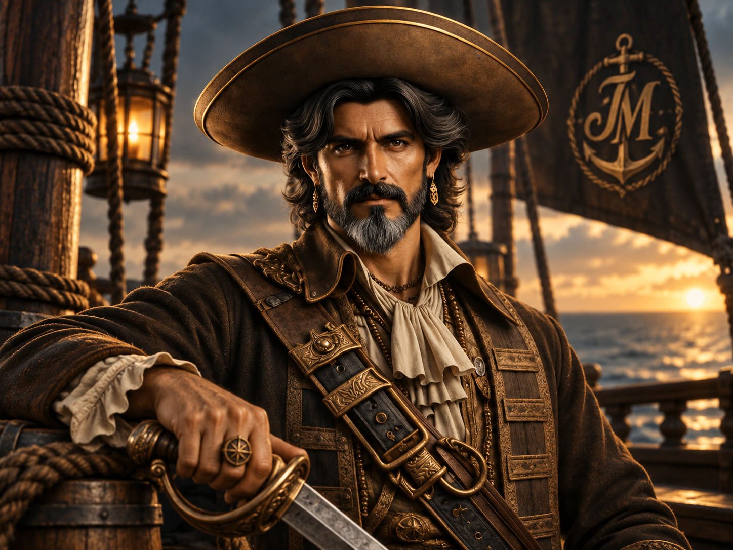 Johnny Mecuerdo pirate captain brand image